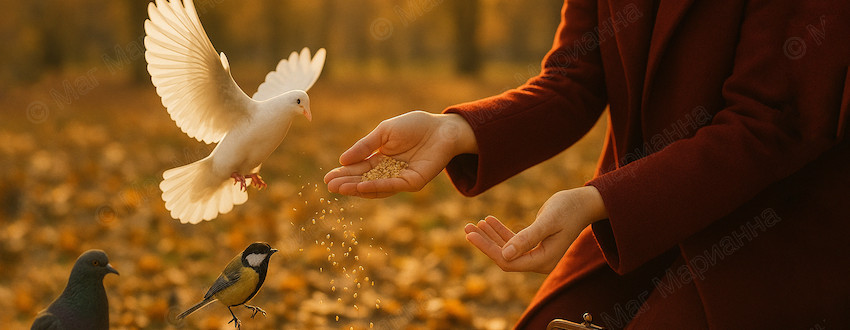 Привлечь деньги через кормление птиц