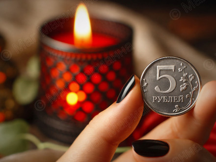 Обряд «монеты под порог» на деньги в день зимнего Солнцестояния. Можно сделать и в другой день